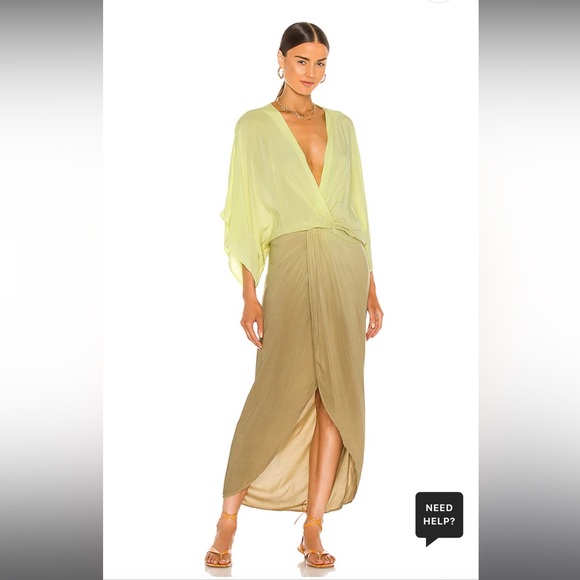 YFB Siren Maxi Dress, Tie-Dye Long Silky - Picture 2 of 9